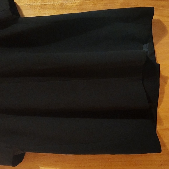 Tahari ASL Womens Double-Breasted Three-Quarter Length Dressy Overcoat Black 16 - Picture 10 of 14